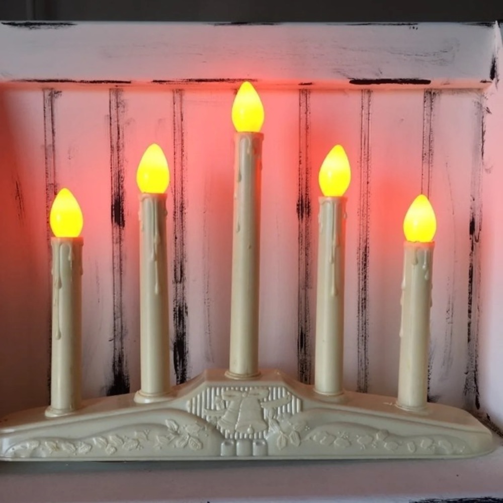 Vintage Christmas candle holders